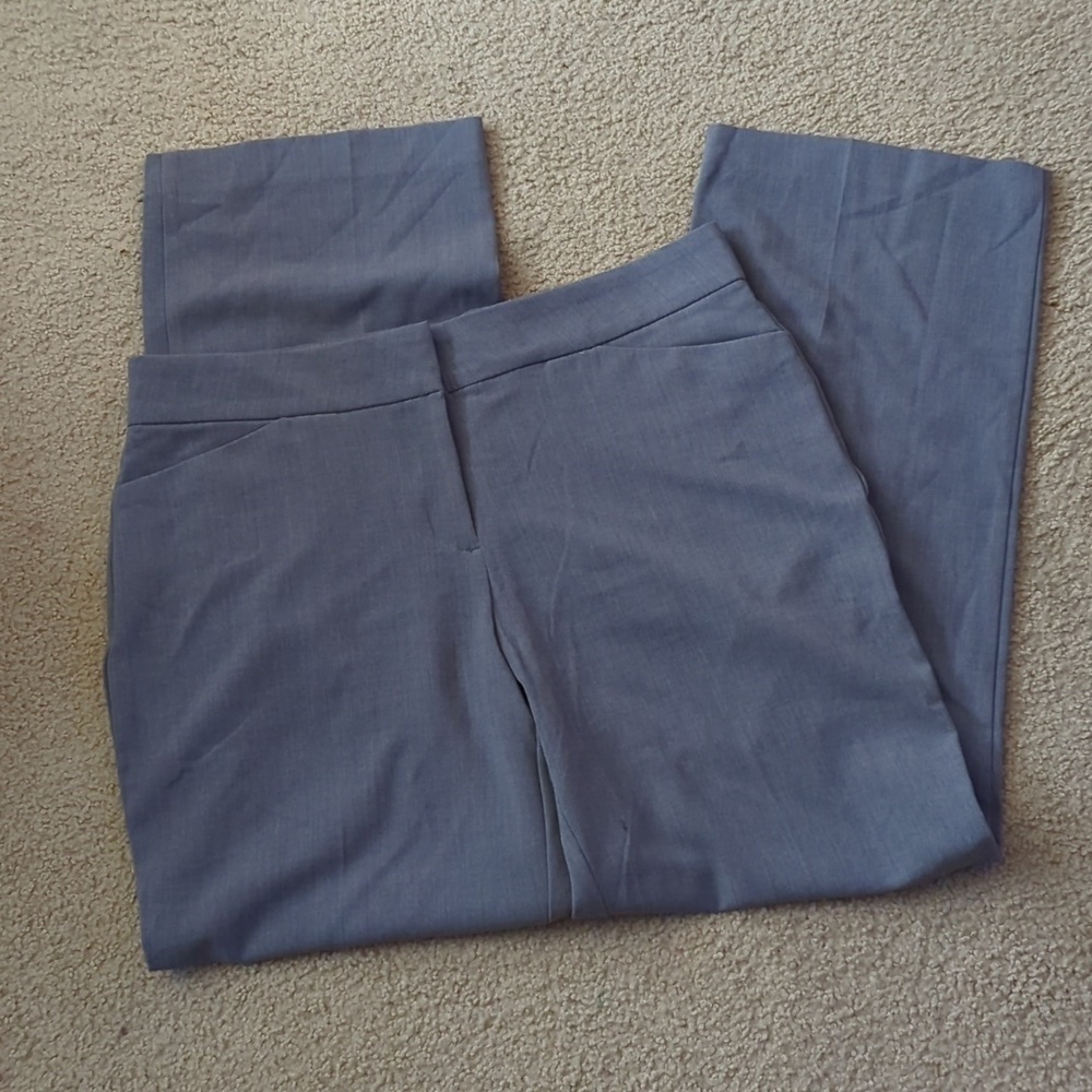 New with Tags JM Collection Gray Straight Waist Bootcut Pants Size 12 Petite